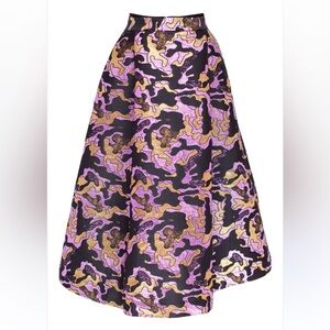 Baum und Pferdgarten Shashenka Skirt in Pink/Gold Army |Size 36 (US 4-6)